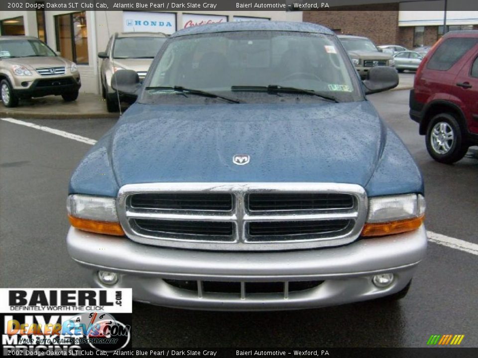 2002 Dodge Dakota SLT Club Cab Atlantic Blue Pearl / Dark Slate Gray Photo #2