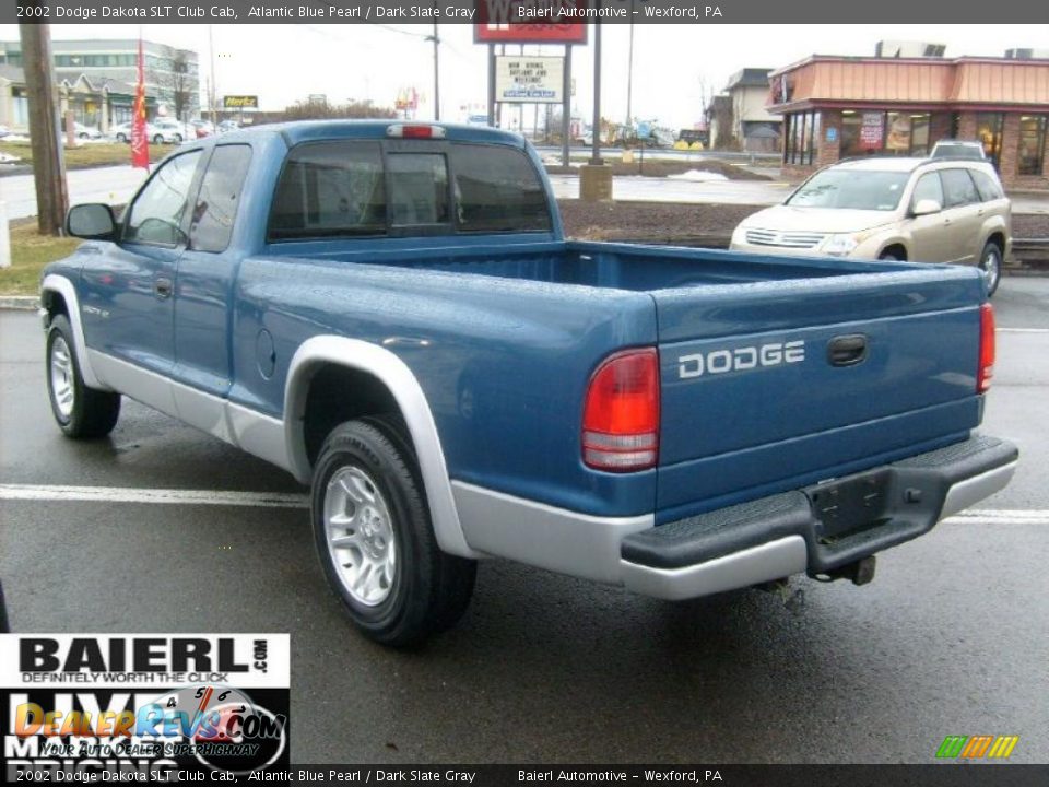 2002 Dodge Dakota SLT Club Cab Atlantic Blue Pearl / Dark Slate Gray Photo #4