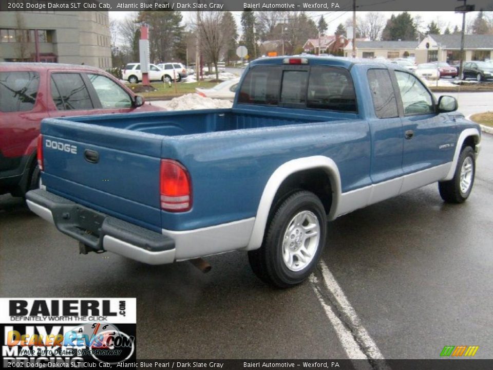 2002 Dodge Dakota SLT Club Cab Atlantic Blue Pearl / Dark Slate Gray Photo #6