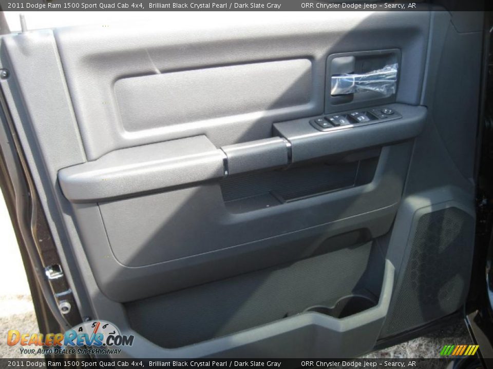 2011 Dodge Ram 1500 Sport Quad Cab 4x4 Brilliant Black Crystal Pearl / Dark Slate Gray Photo #12