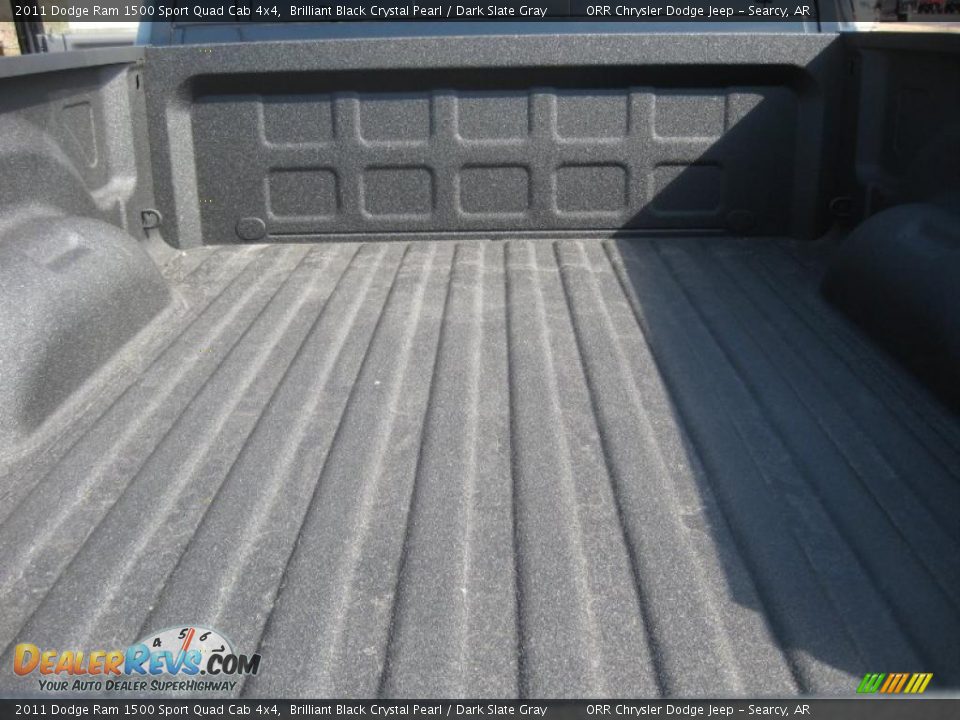 2011 Dodge Ram 1500 Sport Quad Cab 4x4 Brilliant Black Crystal Pearl / Dark Slate Gray Photo #15
