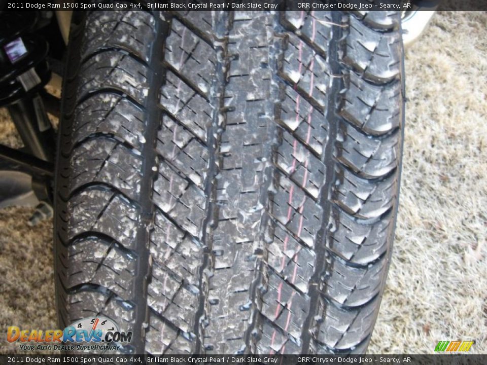 2011 Dodge Ram 1500 Sport Quad Cab 4x4 Brilliant Black Crystal Pearl / Dark Slate Gray Photo #17
