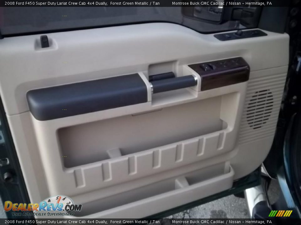 2008 Ford F450 Super Duty Lariat Crew Cab 4x4 Dually Forest Green Metallic / Tan Photo #12