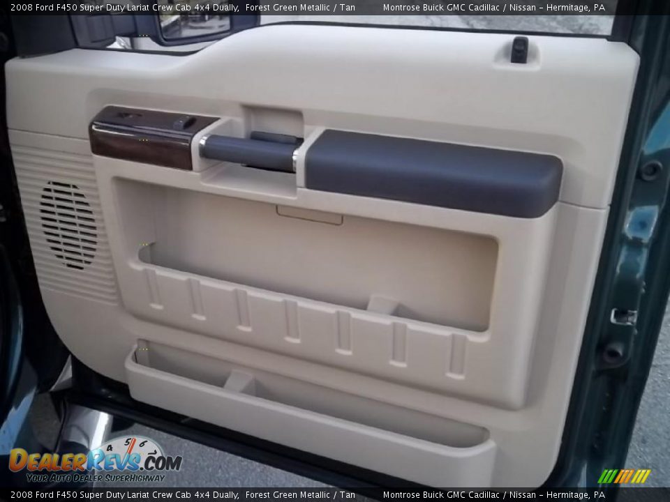 2008 Ford F450 Super Duty Lariat Crew Cab 4x4 Dually Forest Green Metallic / Tan Photo #17