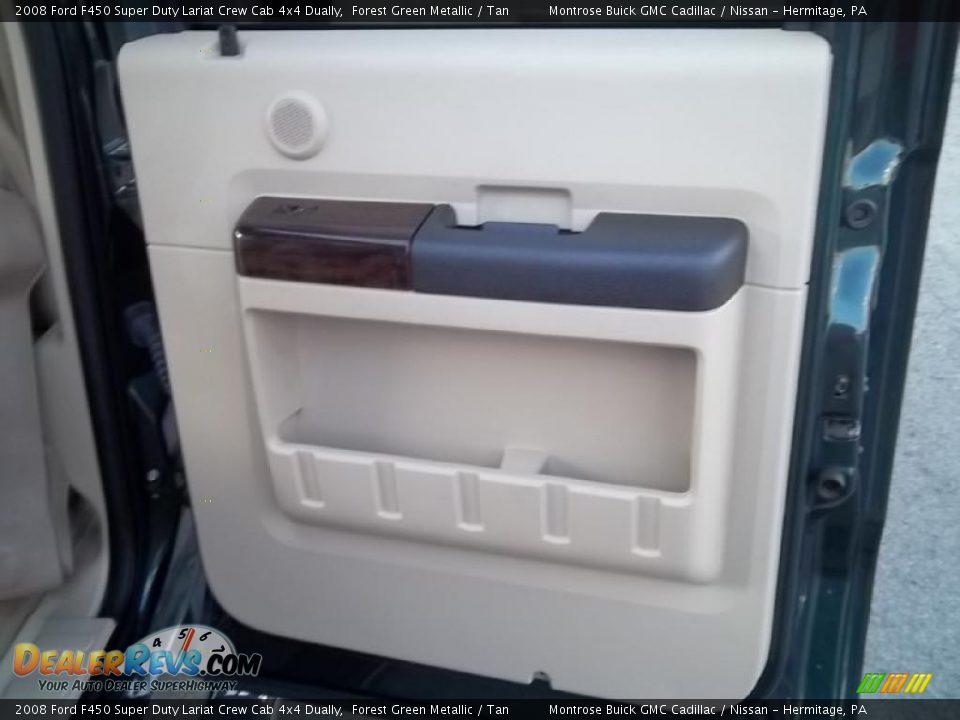 2008 Ford F450 Super Duty Lariat Crew Cab 4x4 Dually Forest Green Metallic / Tan Photo #20