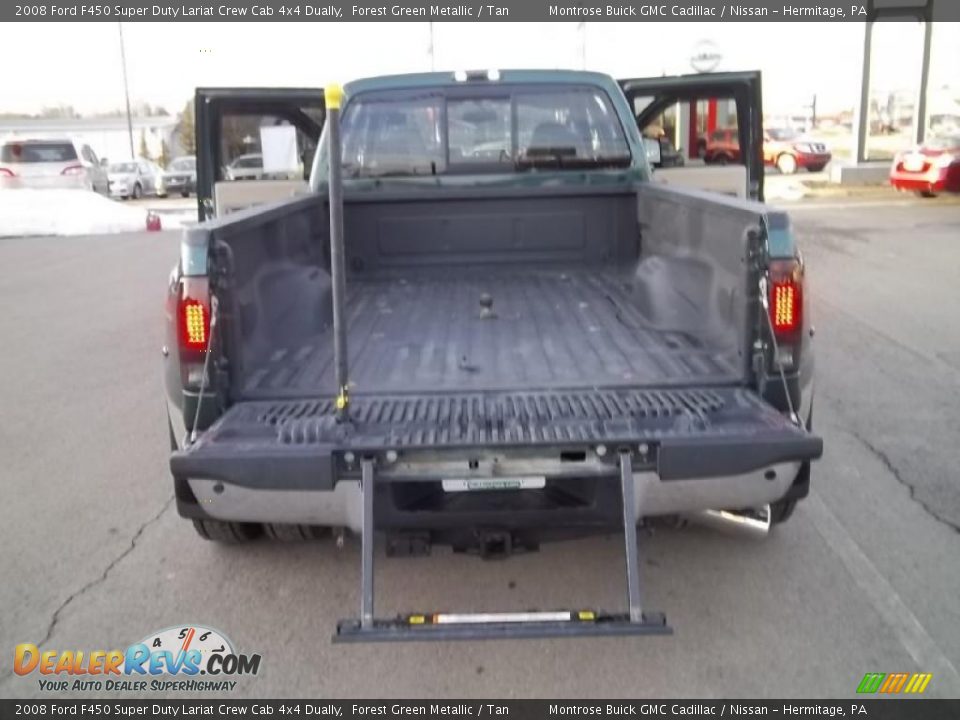 2008 Ford F450 Super Duty Lariat Crew Cab 4x4 Dually Forest Green Metallic / Tan Photo #22