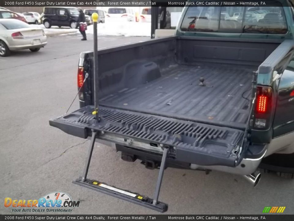 2008 Ford F450 Super Duty Lariat Crew Cab 4x4 Dually Forest Green Metallic / Tan Photo #23