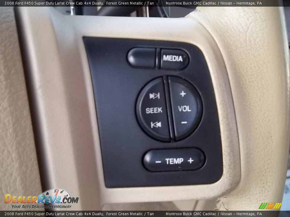 2008 Ford F450 Super Duty Lariat Crew Cab 4x4 Dually Forest Green Metallic / Tan Photo #27