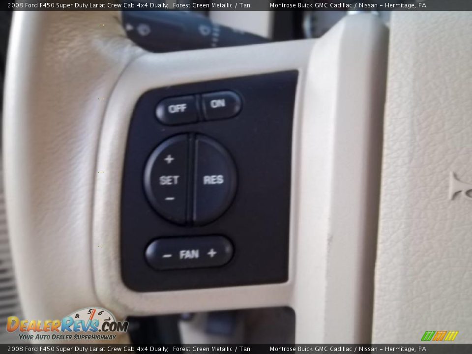 2008 Ford F450 Super Duty Lariat Crew Cab 4x4 Dually Forest Green Metallic / Tan Photo #28