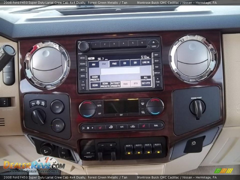 2008 Ford F450 Super Duty Lariat Crew Cab 4x4 Dually Forest Green Metallic / Tan Photo #29