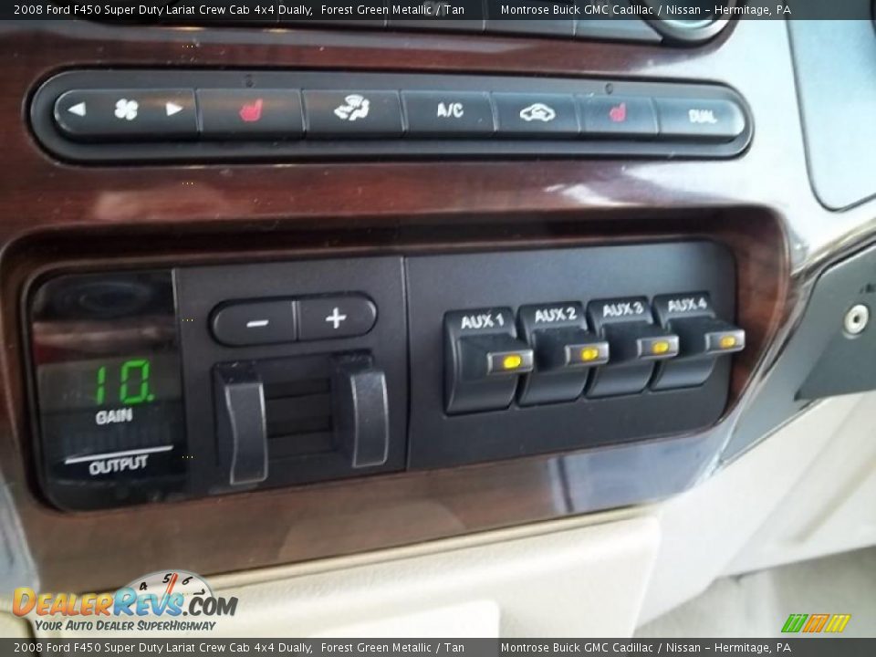 2008 Ford F450 Super Duty Lariat Crew Cab 4x4 Dually Forest Green Metallic / Tan Photo #31