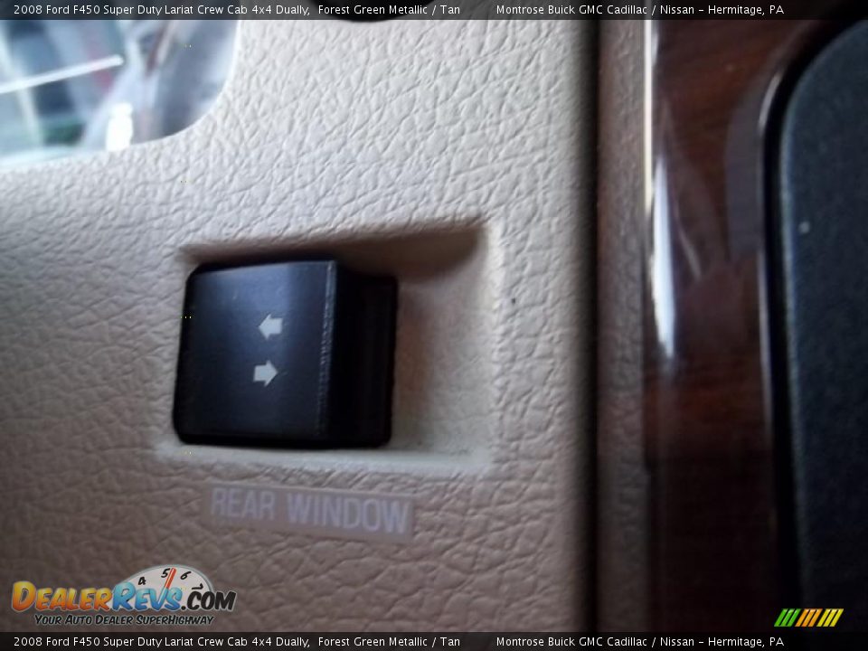 2008 Ford F450 Super Duty Lariat Crew Cab 4x4 Dually Forest Green Metallic / Tan Photo #32