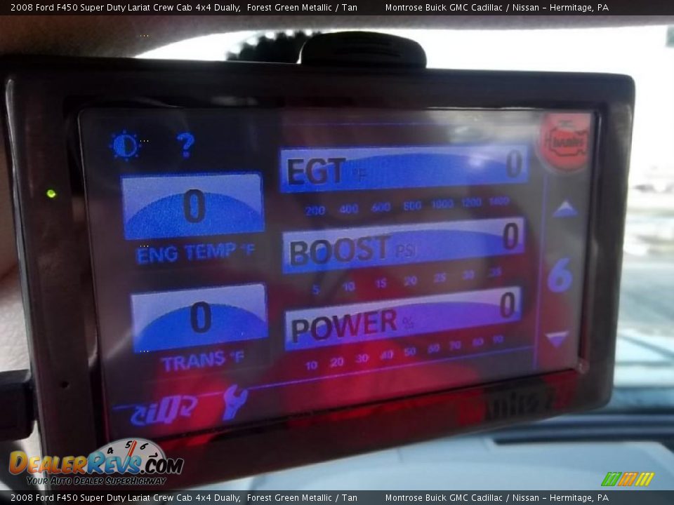 2008 Ford F450 Super Duty Lariat Crew Cab 4x4 Dually Forest Green Metallic / Tan Photo #33