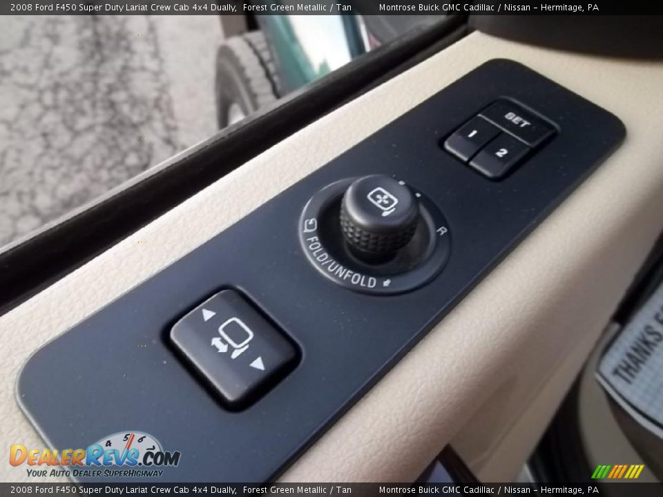 2008 Ford F450 Super Duty Lariat Crew Cab 4x4 Dually Forest Green Metallic / Tan Photo #36