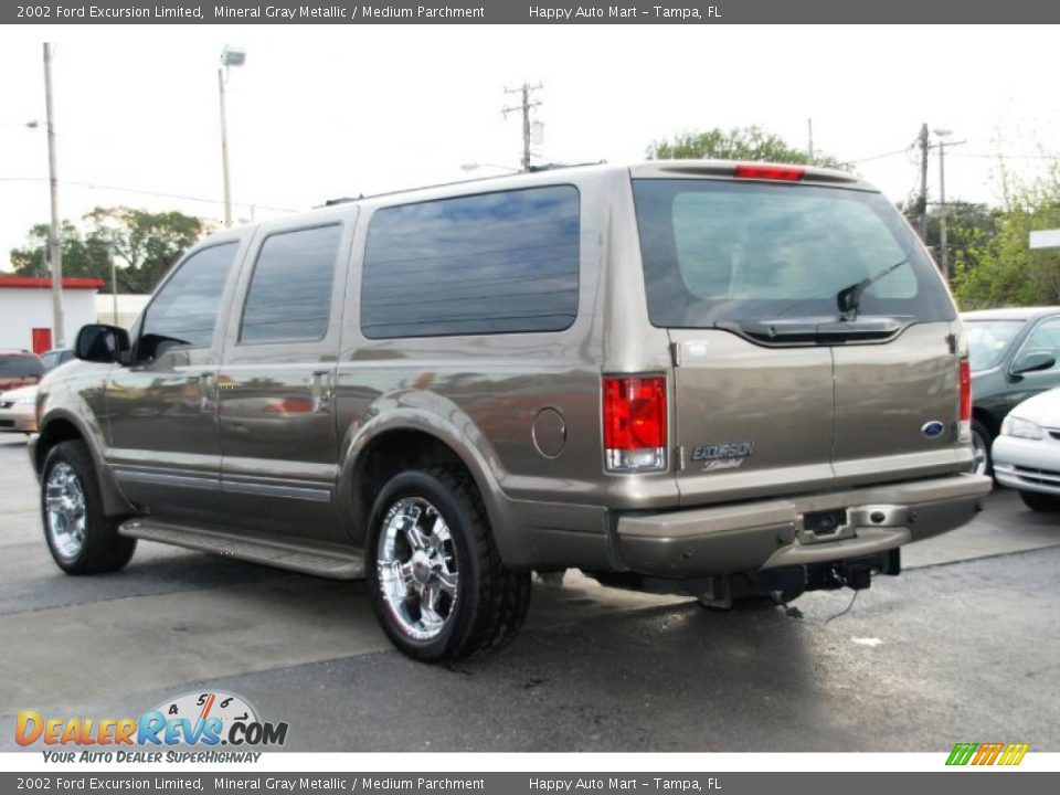 2002 Ford Excursion Limited Mineral Gray Metallic / Medium Parchment Photo #8