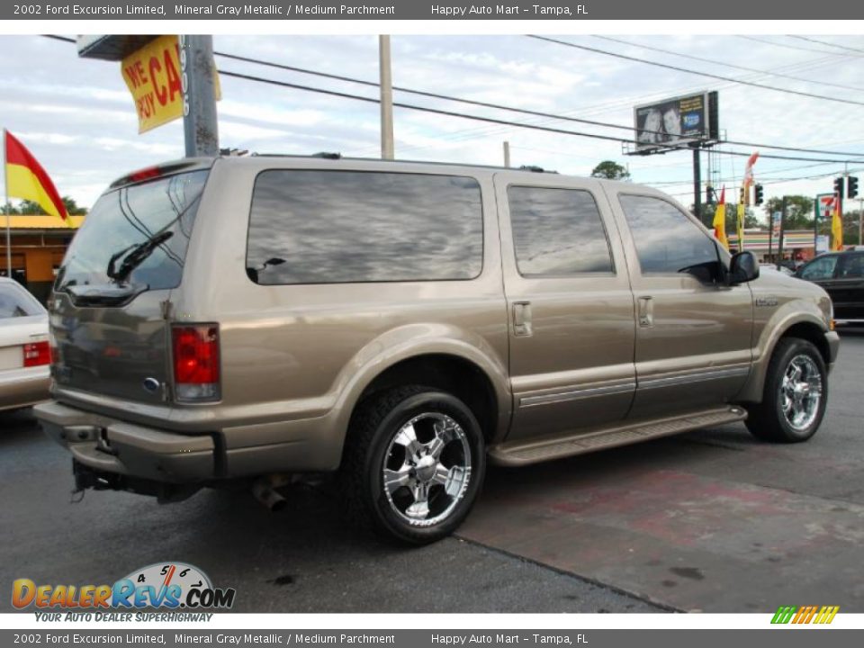 2002 Ford Excursion Limited Mineral Gray Metallic / Medium Parchment Photo #9