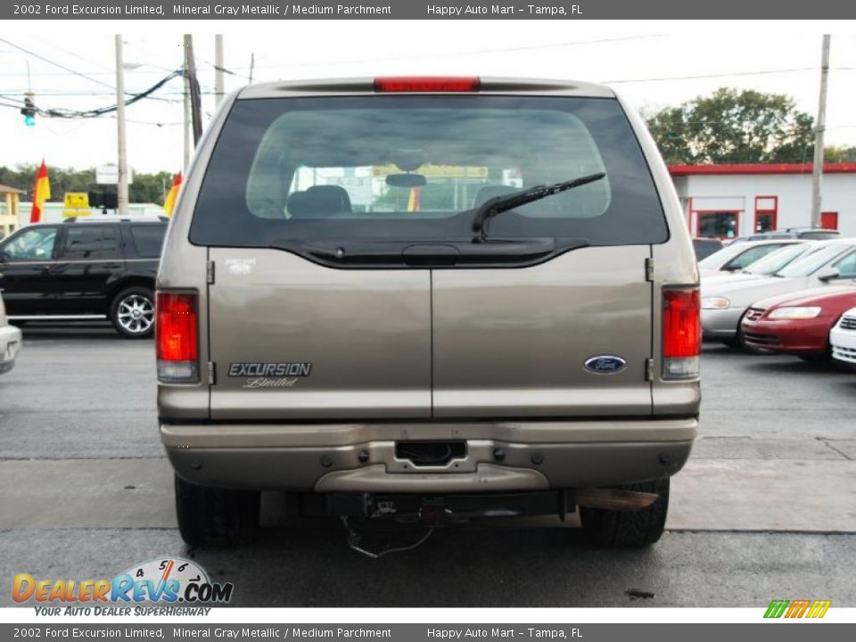 2002 Ford Excursion Limited Mineral Gray Metallic / Medium Parchment Photo #10