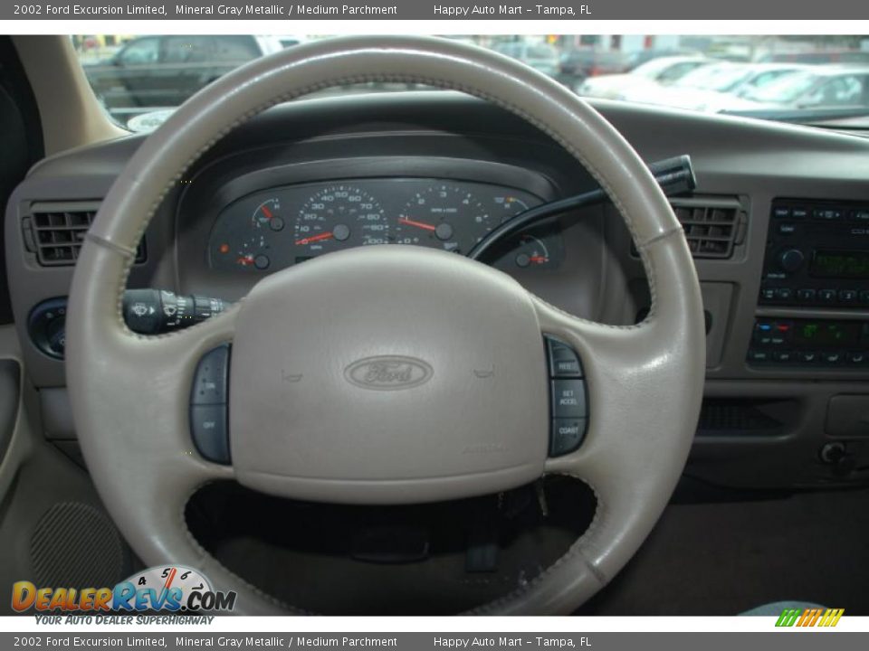 2002 Ford Excursion Limited Mineral Gray Metallic / Medium Parchment Photo #15