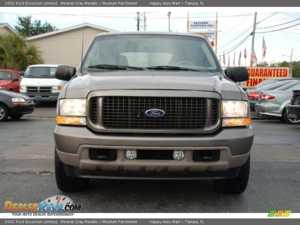 2002 Ford Excursion Limited Mineral Gray Metallic / Medium Parchment Photo #31