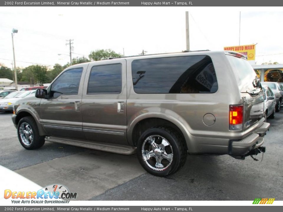 2002 Ford Excursion Limited Mineral Gray Metallic / Medium Parchment Photo #32