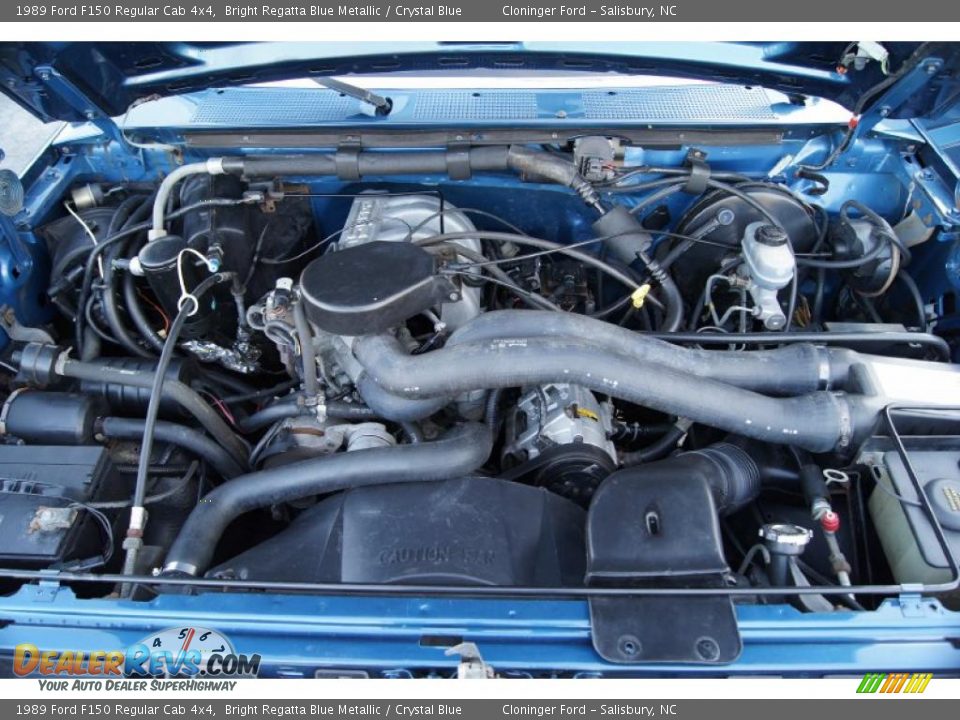 1989 Ford F150 Regular Cab 4x4 5.0 Liter OHV 16-Valve V8 Engine Photo #13