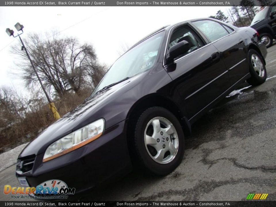 1998 Honda Accord EX Sedan Black Currant Pearl / Quartz Photo #1