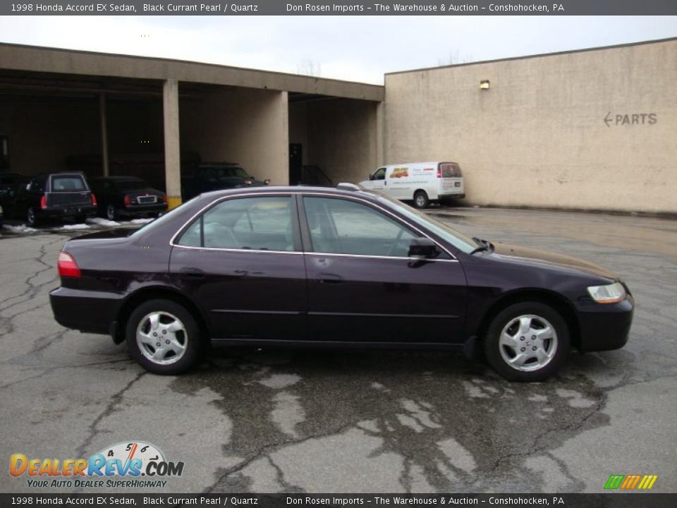 1998 Honda Accord EX Sedan Black Currant Pearl / Quartz Photo #7