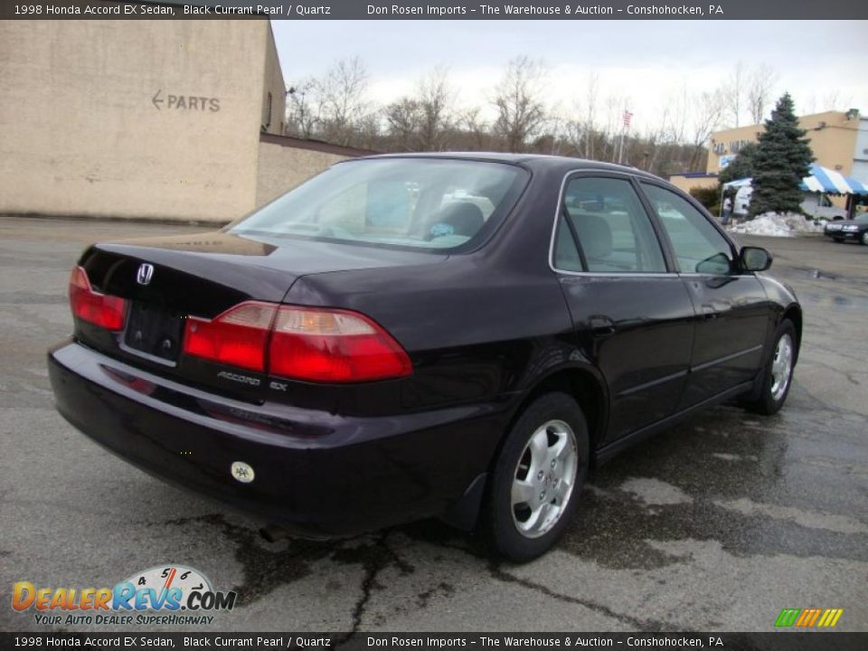 1998 Honda Accord EX Sedan Black Currant Pearl / Quartz Photo #8