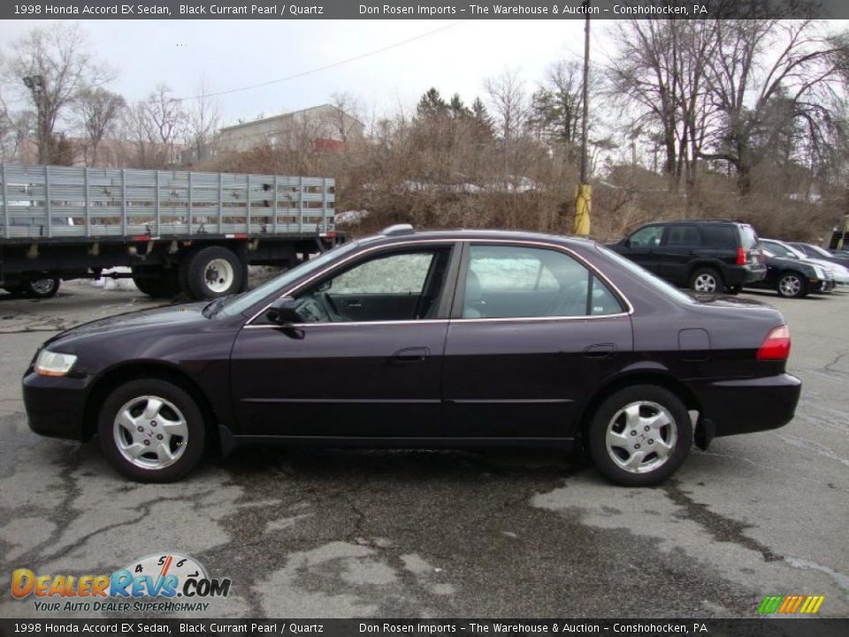 1998 Honda Accord EX Sedan Black Currant Pearl / Quartz Photo #11