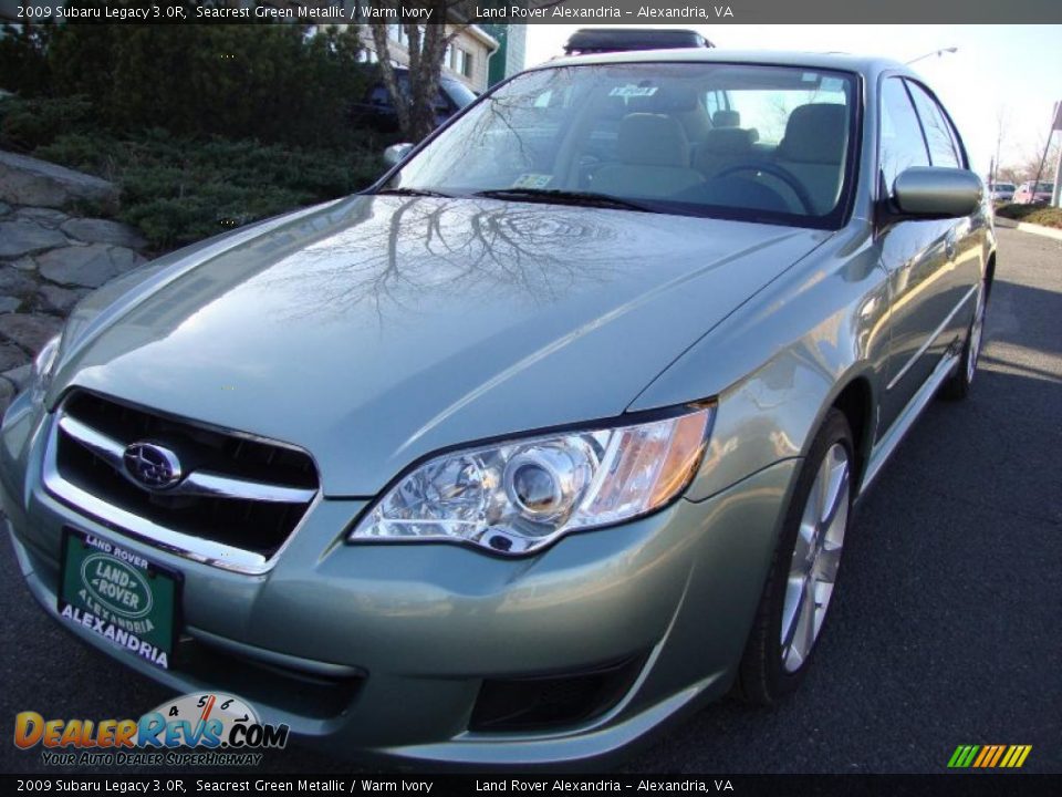 2009 Subaru Legacy 3.0R Seacrest Green Metallic / Warm Ivory Photo #1