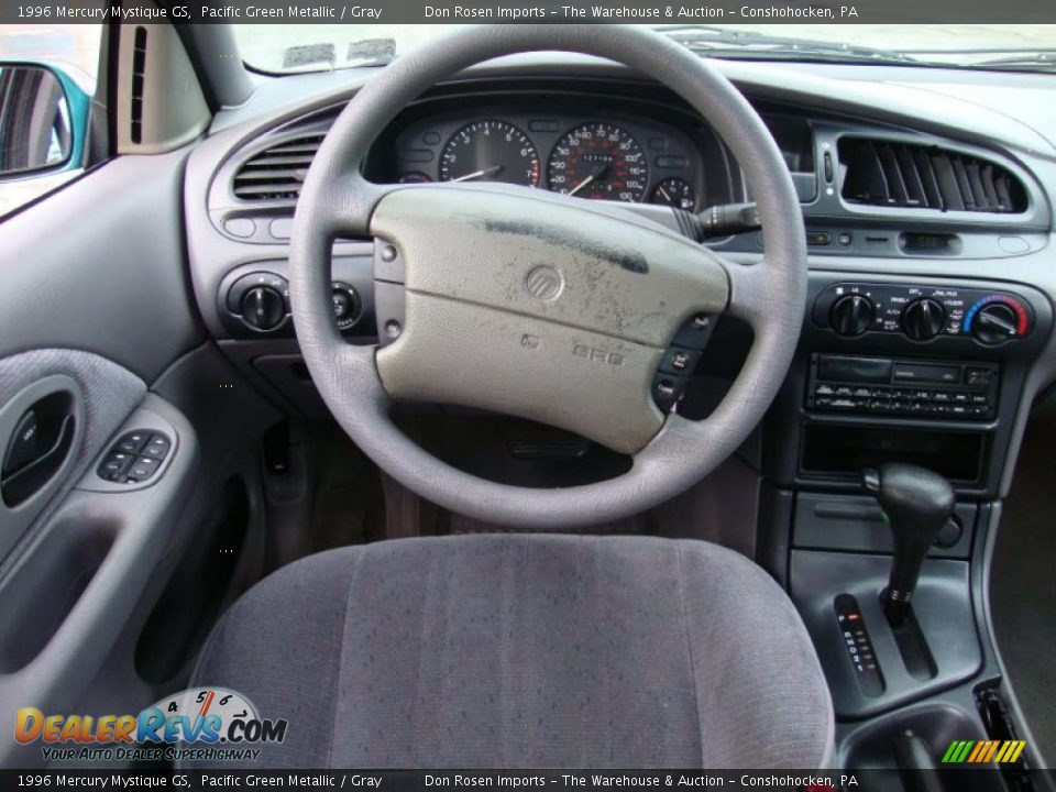 1996 Mercury Mystique GS Pacific Green Metallic / Gray Photo #24