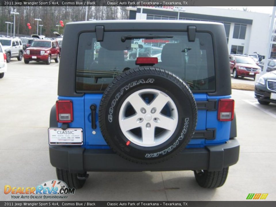 2011 Jeep Wrangler Sport S 4x4 Cosmos Blue / Black Photo #4