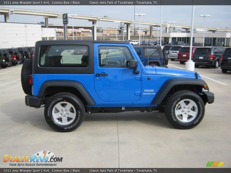 2011 Jeep Wrangler Sport S 4x4 Cosmos Blue / Black Photo #6
