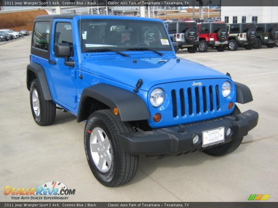 2011 Jeep Wrangler Sport S 4x4 Cosmos Blue / Black Photo #7