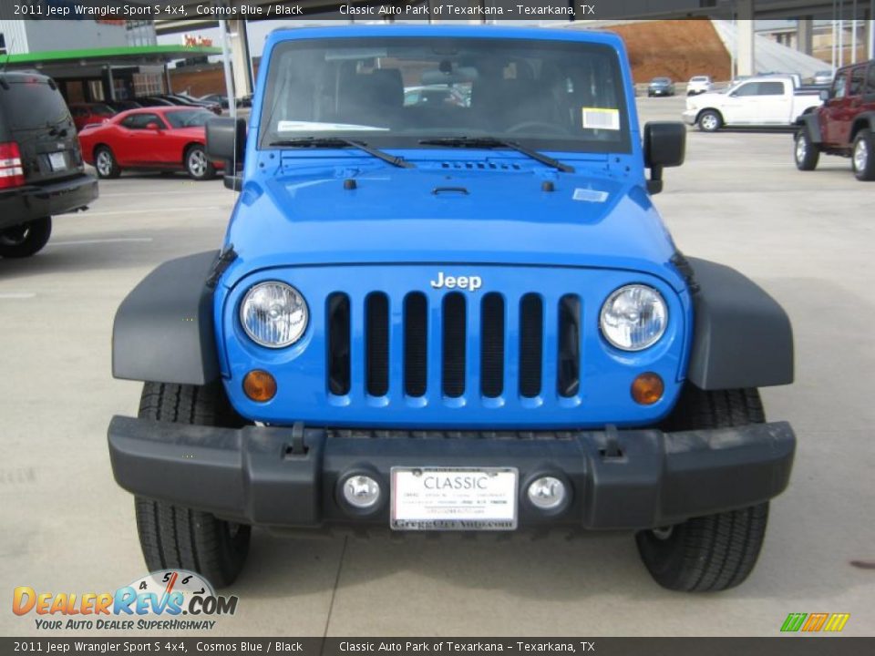 2011 Jeep Wrangler Sport S 4x4 Cosmos Blue / Black Photo #8