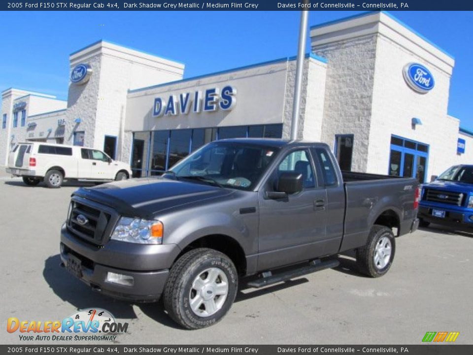 2005 Ford F150 STX Regular Cab 4x4 Dark Shadow Grey Metallic / Medium Flint Grey Photo #1