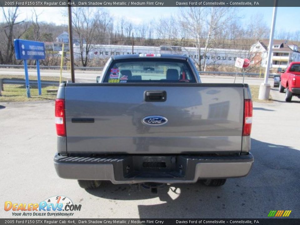 2005 Ford F150 STX Regular Cab 4x4 Dark Shadow Grey Metallic / Medium Flint Grey Photo #10