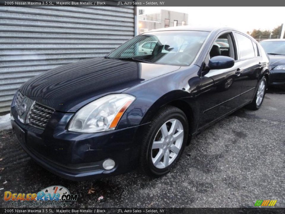 2005 Nissan Maxima 3.5 SL Majestic Blue Metallic / Black Photo #1