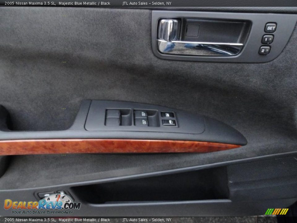 2005 Nissan Maxima 3.5 SL Majestic Blue Metallic / Black Photo #7