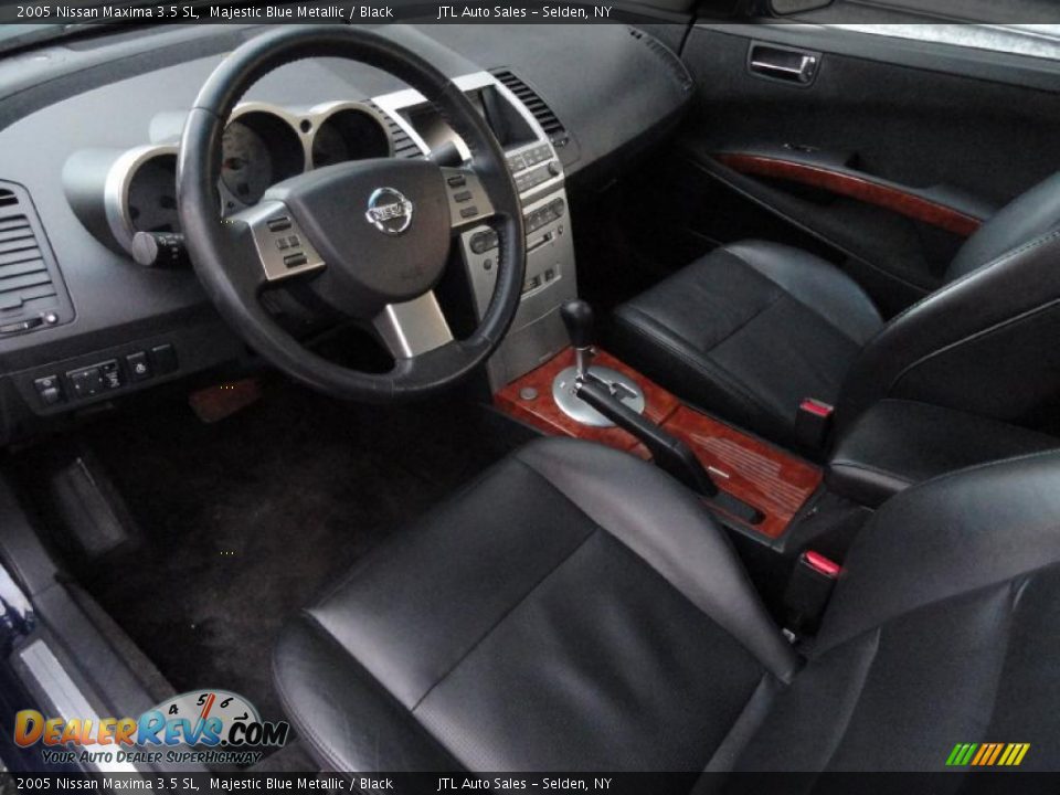 Black Interior - 2005 Nissan Maxima 3.5 SL Photo #9