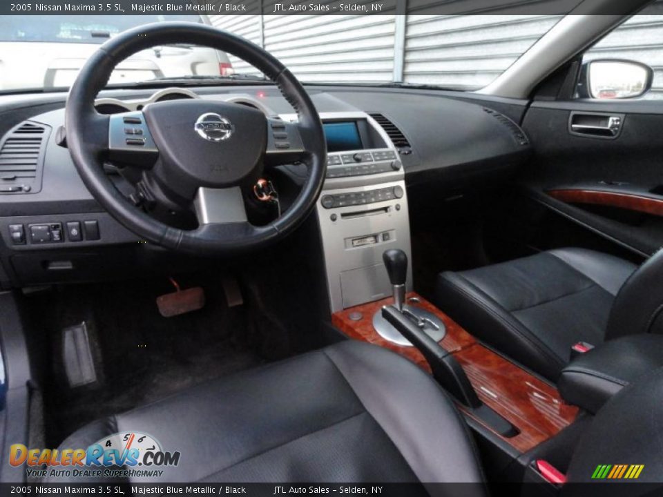 Black Interior - 2005 Nissan Maxima 3.5 SL Photo #10