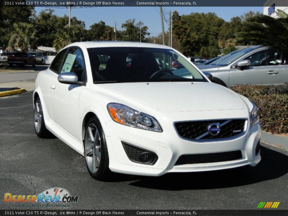 2011 Volvo C30 T5 R-Design Ice White / R Design Off Black Flextec Photo #6