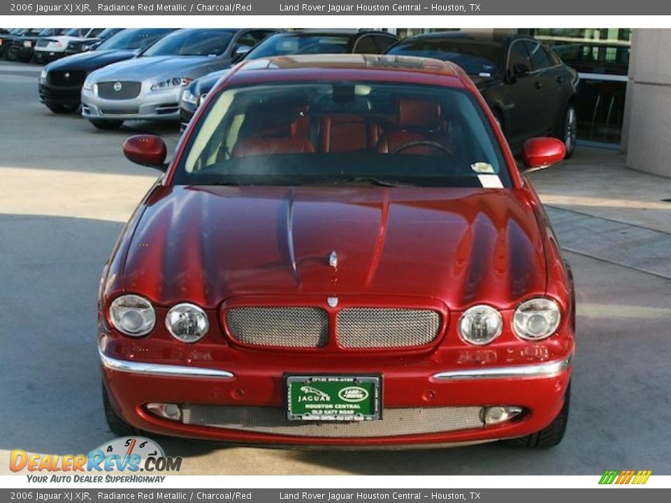 2006 Jaguar XJ XJR Radiance Red Metallic / Charcoal/Red Photo #6