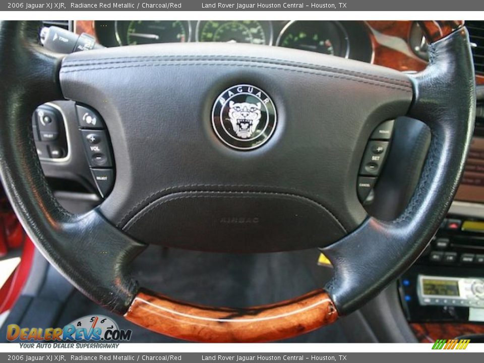 2006 Jaguar XJ XJR Radiance Red Metallic / Charcoal/Red Photo #14