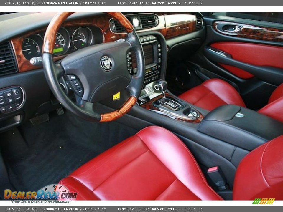 Charcoal/Red Interior - 2006 Jaguar XJ XJR Photo #16