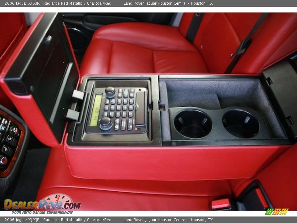 2006 Jaguar XJ XJR Radiance Red Metallic / Charcoal/Red Photo #26