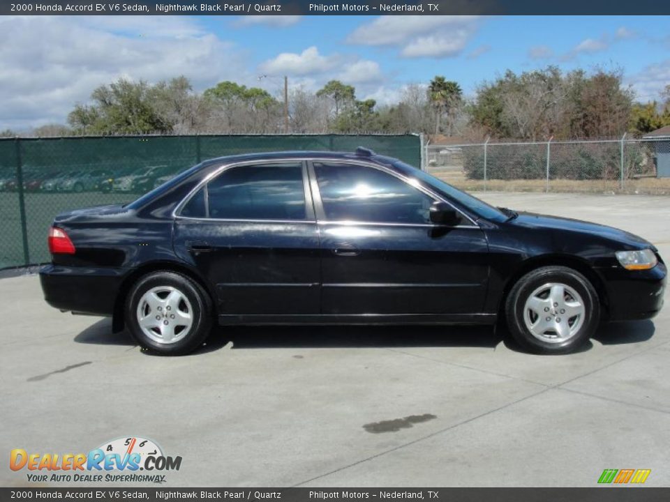 2000 Honda Accord EX V6 Sedan Nighthawk Black Pearl / Quartz Photo #2
