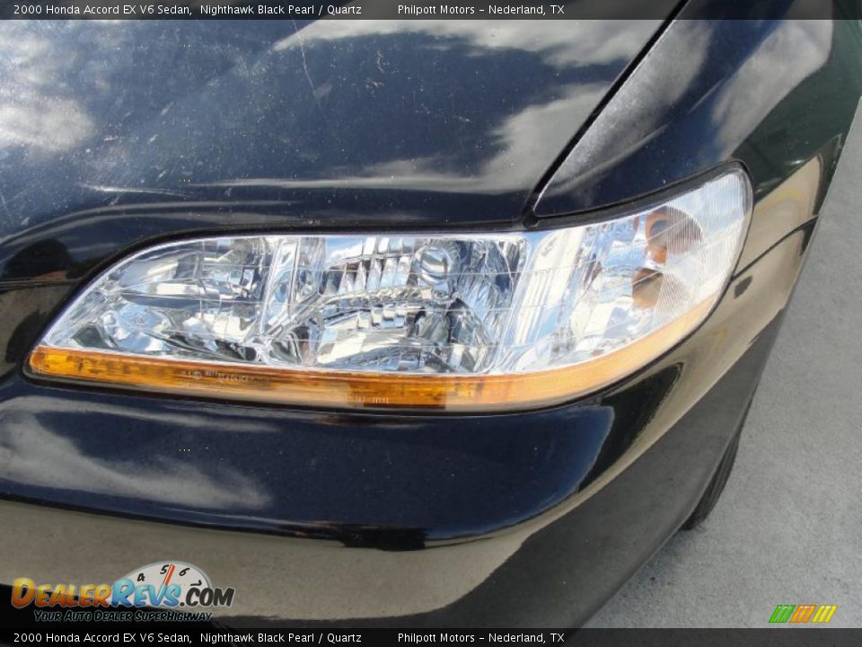 2000 Honda Accord EX V6 Sedan Nighthawk Black Pearl / Quartz Photo #11
