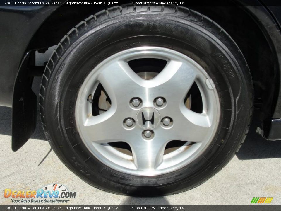 2000 Honda Accord EX V6 Sedan Nighthawk Black Pearl / Quartz Photo #15