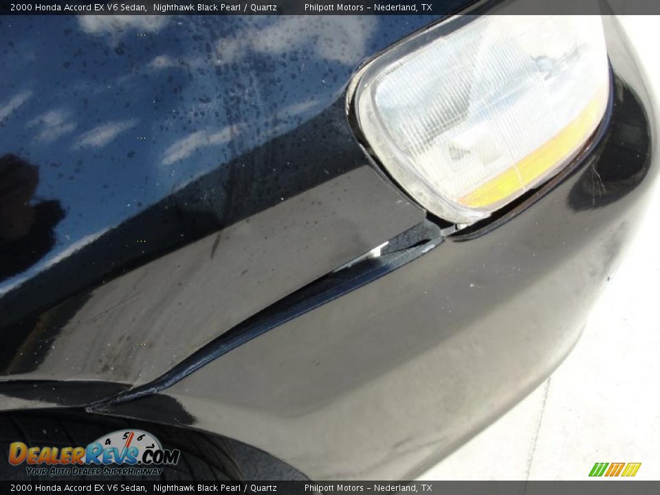 2000 Honda Accord EX V6 Sedan Nighthawk Black Pearl / Quartz Photo #17